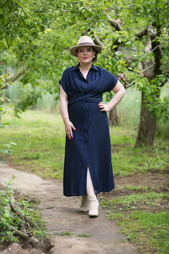 Christina ruha - navy kék