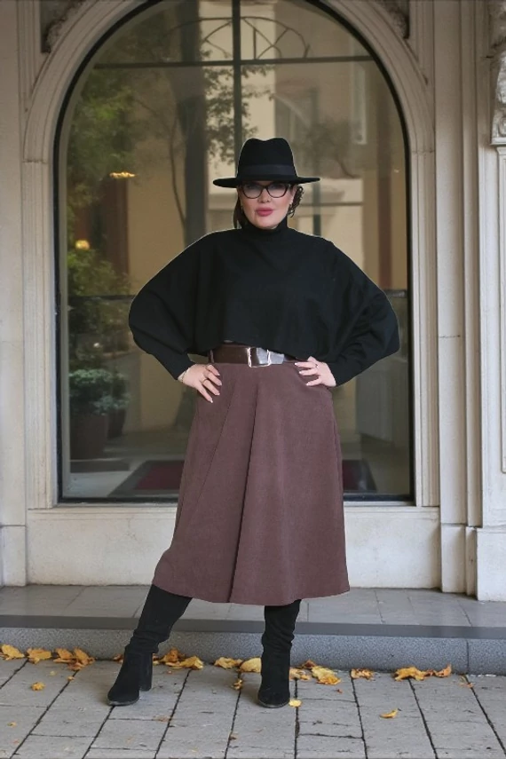 Odette kötött felsőrész - fekete