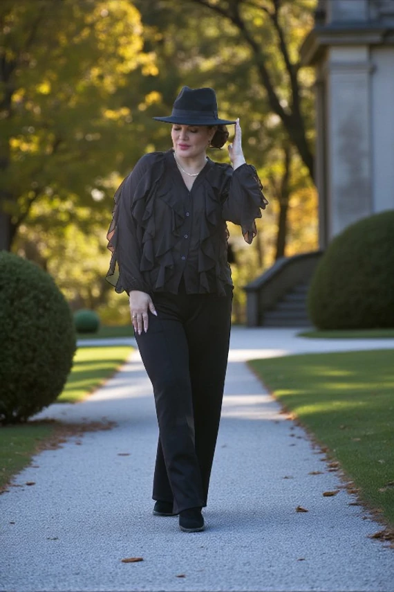 Tizia blúz - csokoládé