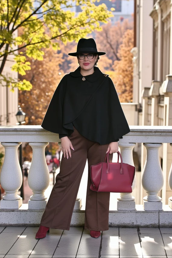 Ciara pelerinke - fekete